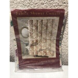 Bath Fabric shower curtain 70” X 72 Flowers/ Pretty Flowers